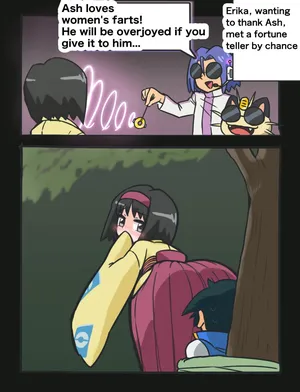 【おなら/スカ】受け取って！サトシにお礼ガス【先月のお礼イラスト】 (Pixiv Fanbox)(farting)