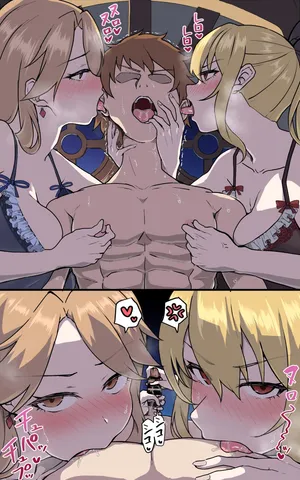 [4terabyte] ヴィーラとカタリナがグランといちゃつく漫画 (グランブルーファンタジー)