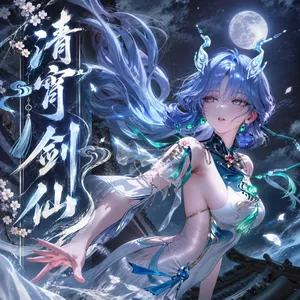 【青山大帝】清宵｜剑仙 一 [AI Generated]
