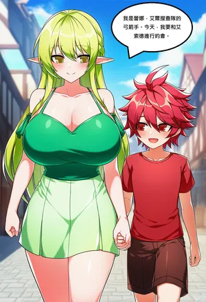 [Pixiv] Q Rena & Elsword [AI Generated}