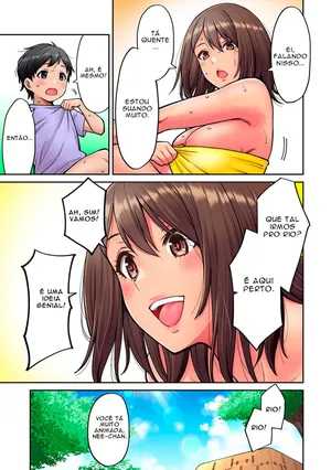 [Shouji Nigou] Akogare no Nee-chan ga Gal ni Natte Kaette Kita Natsuyasumi Ch. 5 [Portuguese]