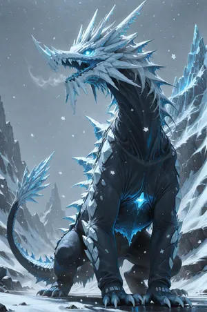 【AI generated】Warhammer—FrostWyrm,Return the favor of the frostwyrm