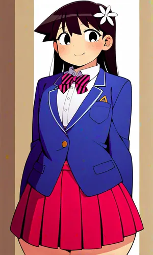 Komi-san can't communicate - Tadano Femboy daidoujipv ai generated