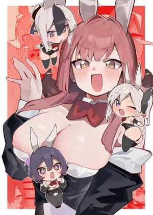 (C108) [theたっち(たっち)] バニーたちといちゃつく話 (ブルーアーカイブ)