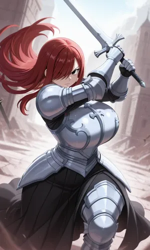 Fairy Tail - Erza & Lucy daidoujipv ai generated