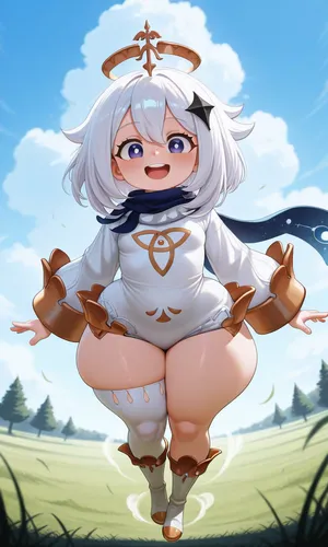 Genshin Impact - Kachina & Paimon daidoujipv ai generated