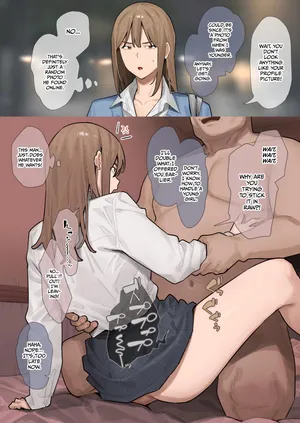 [Ashizuki] A creepy old man who looks different from his photo shows up and ends up cumming inside a gyaru [English] [Gagak_Ireng] [Digital]