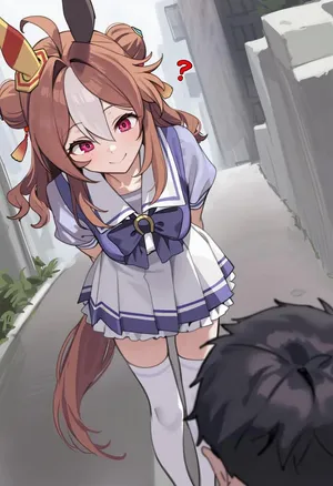 Umamusume Prety Derby Copano Rickey with a kid