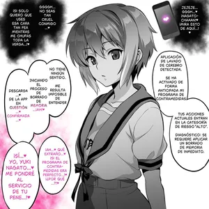[Izanagi (Otoo)] Nagato 〇ki 〇〇apuri de busaiku hyottoko fera | La felación con cara deformada de 〇ki Nagato para un tipo feo usando una aplicación [Spanish]