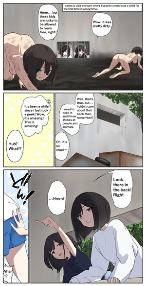 A girl left in a human barn by her friend《Part 1》