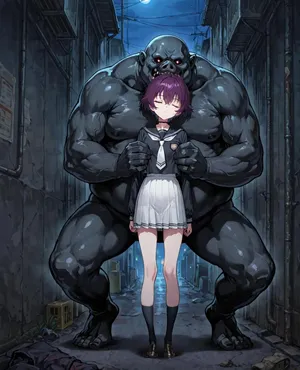 (Sample)Sailor saturn defeated by pigman