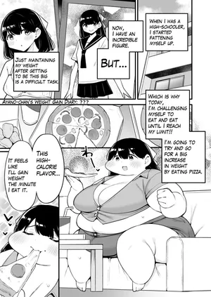 [fusa] Ayano's Weight Gain Diary: Dream! (English) (Parts 1 + 2)