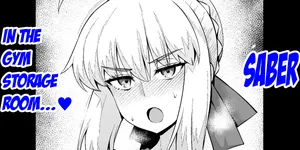 [Ankoman] Saber, Taiiku Souko de... | Saber, in the gym storage room❤ (Fate/stay night) [English] [Aishi21]
