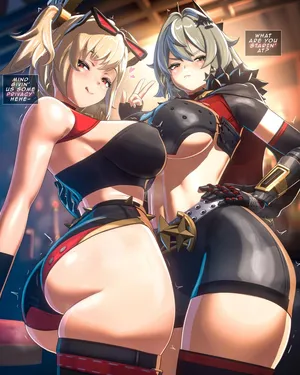 [MikaDawn3D] Burnice White x Caesar King (Zenless Zone Zero) (English)