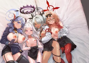 [Mori no Michi (Mori Sinrisk)] Sei no midare wa fuuki no midare (Blue Archive) [Digital]