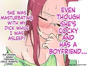 [Yokomatsu Hirame] Kareshi Mochi de Namaiki na Imouto ga Neteru Ore no Chinpo de Onanie Shiteta | My Bratty Younger Sister Who Has a Boyfriend Was Masturbating with My Penis While I Was Asleep [English] [MTL]