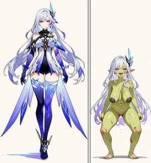 スカーク（丝柯克）がゴブリンに堕ちるまでの物語 【patreon】【Kris_S】【ai generate】