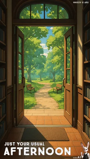 Just Your Usual Afternoon - Furry - Rabbit - [AI Generated]