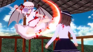 #FATALITY fatality模仿，蕾米把莲子的脖子改装成360°转炮了 - 一笑jlcsl的插画 - pixiv