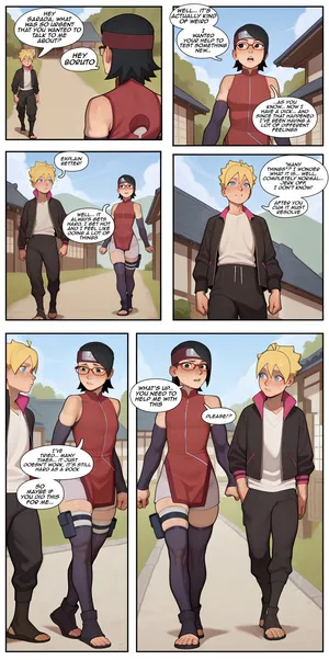 [FutaGenn] Sarada's New Dick