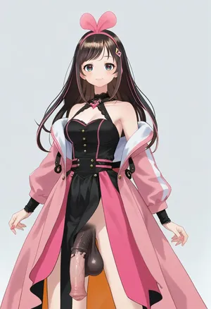 Kizuna AI | VTuber | Horsecock futa fourt2 ai generated