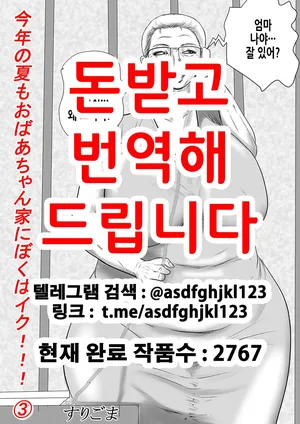 [Surigoma] Kotoshi no Natsu mo Obaa-chan-ka ni Boku wa Iku!!! 3 | 올해 여름도 할머니 댁에 나는 간다!!! 3 [Korean]