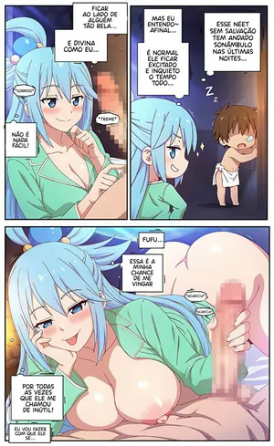 [Blue-Senpai] Aqua (Konosuba) [Portuguese-BR + versão sem texto]